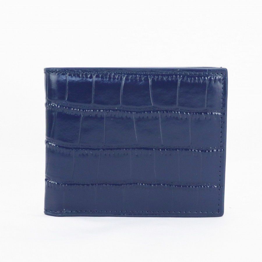 2020 Classic pocket short bifold card holder embossed alligator crocodile leather men wallet 