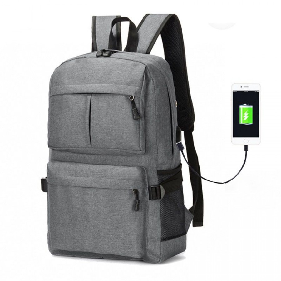 2019 new wholesale multifunctional USB charging backpack computer business leisure backpack schoolbag for male and female students
