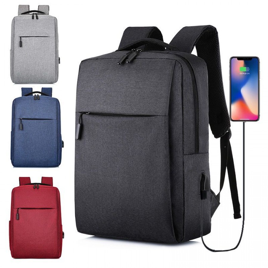 Custom logo cross border millet backpack new simple USB charging backpack men's and women's leisure business computer bag
