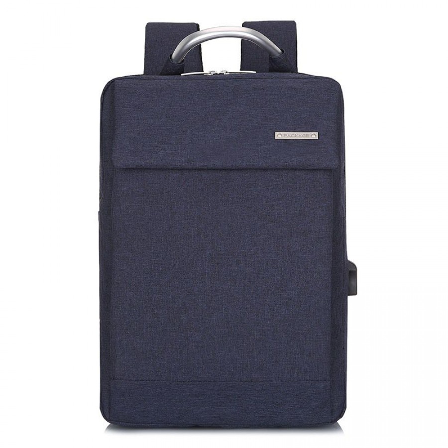 Custom logo 2019 new aluminum shoulder bag USB charging Backpack Laptop bag business bag for men and women
